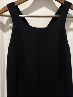 Sylvana Classic Black Sleeveless Maxi Dress with Slit